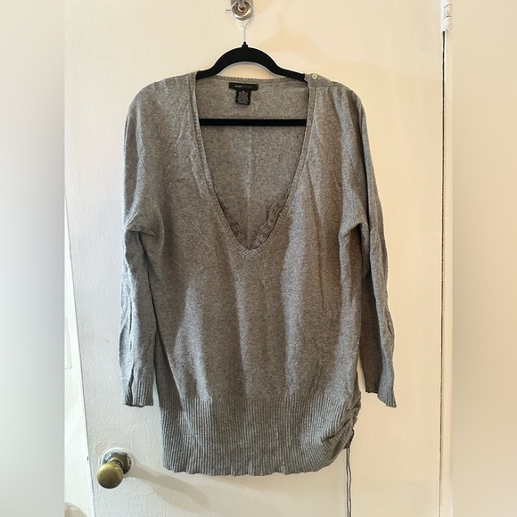 BCBG Grey Long Sweater - Picture 2 of 7